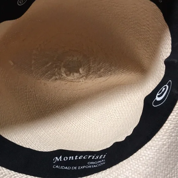 New Montecristi original Panama hat Sz 59 - Picture 2 of 4